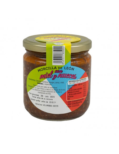 TARRO DE MORCILLA CON MIEL Y NUECES