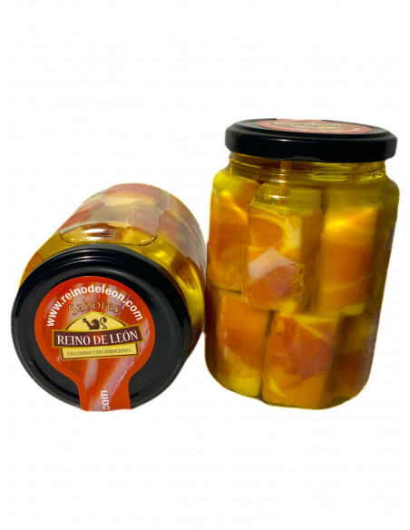 PINCHOS EN ACEITE DE QUESO Y JAMÓN