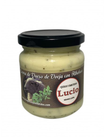 CREMA DE QUESO DE OVEJA CON ALBAHACA